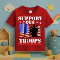 Red Friday Support Our Troops Toddler T-Shirt
