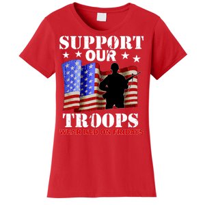 Red Friday Support Our Troops Women's T-Shirt