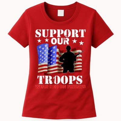 Red Friday Support Our Troops Women's T-Shirt