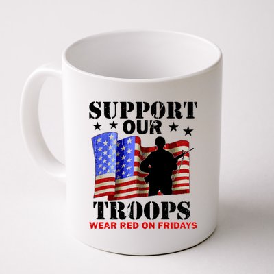 Red Friday Support Our Troops Coffee Mug