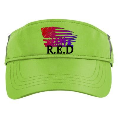 Red Friday Troopers Flag Adult Drive Performance Visor