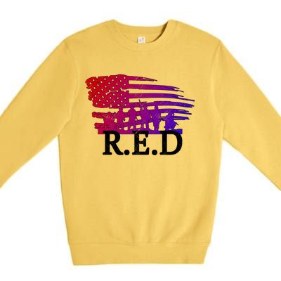 Red Friday Troopers Flag Premium Crewneck Sweatshirt