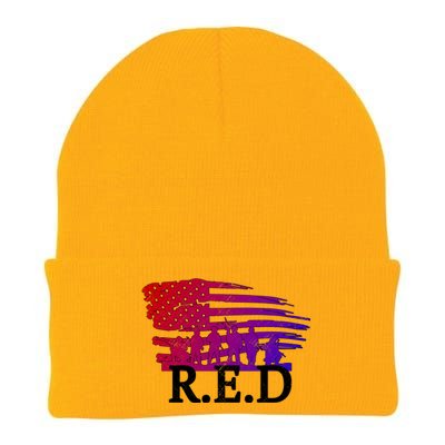 Red Friday Troopers Flag Knit Cap Winter Beanie