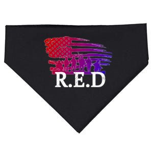 Red Friday Troopers Flag USA-Made Doggie Bandana