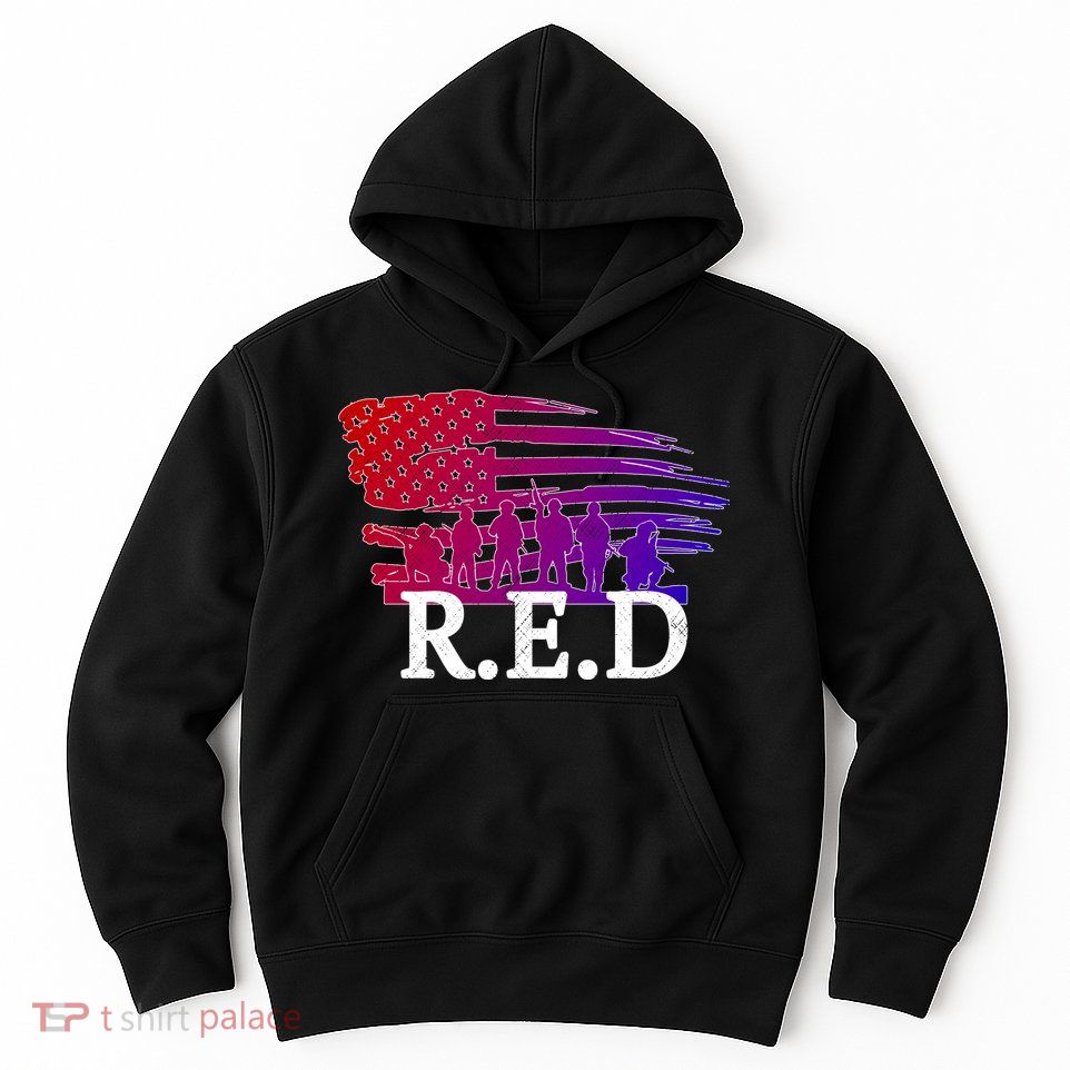 Red Friday Troopers Flag Hoodie
