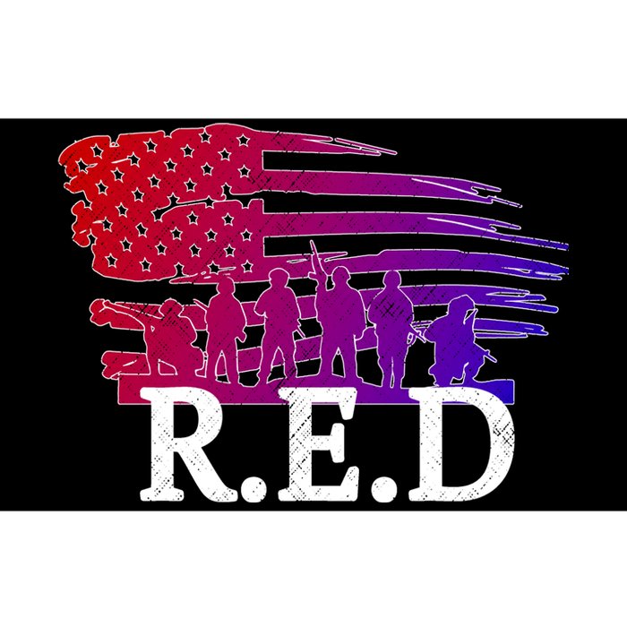 Red Friday Troopers Flag Bumper Sticker