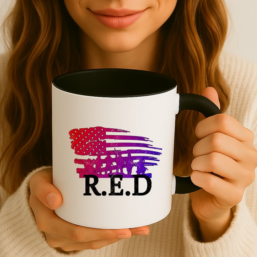 Red Friday Troopers Flag Mug