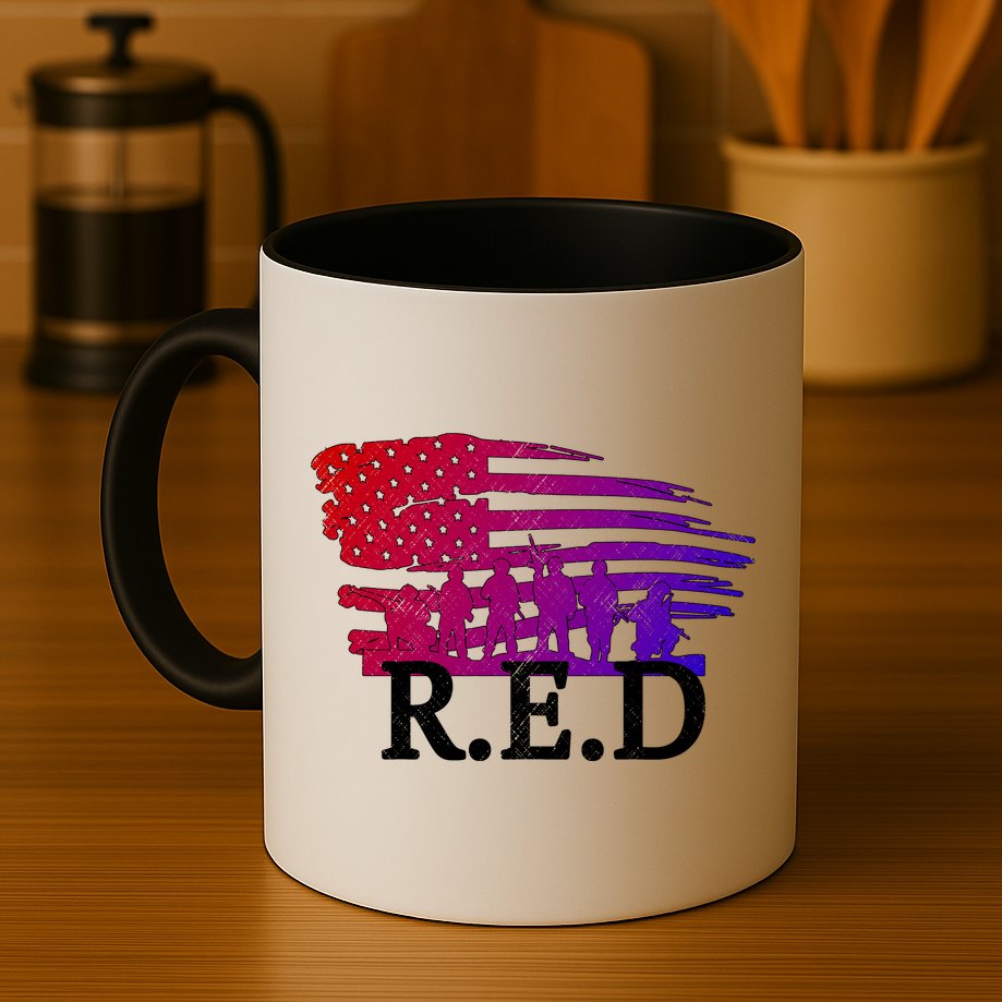 Red Friday Troopers Flag Mug