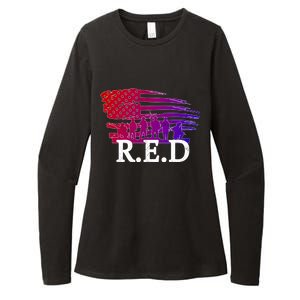 Red Friday Troopers Flag Womens CVC Long Sleeve Shirt