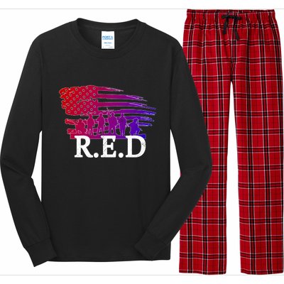 Red Friday Troopers Flag Long Sleeve Pajama Set