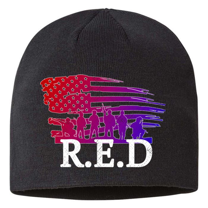 Red Friday Troopers Flag Sustainable Beanie