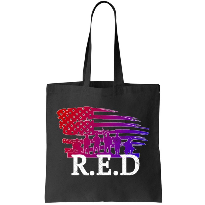 Red Friday Troopers Flag Tote Bag