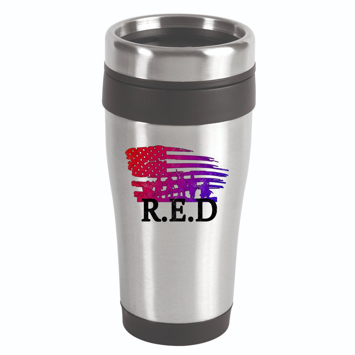 Red Friday Troopers Flag 16oz Travel Tumbler
