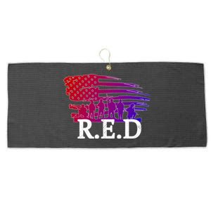 Red Friday Troopers Flag Large Microfiber Waffle Golf Towel