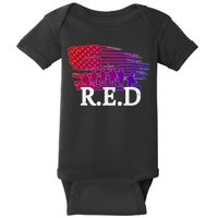 Red Friday Troopers Flag Baby Bodysuit