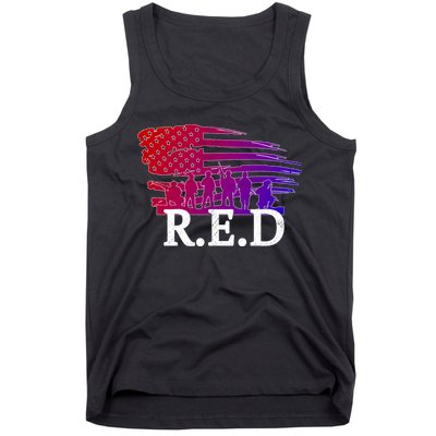 Red Friday Troopers Flag Tank Top