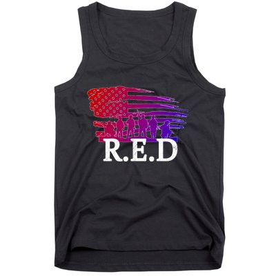 Red Friday Troopers Flag Tank Top