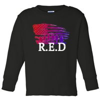 Red Friday Troopers Flag Toddler Long Sleeve Shirt