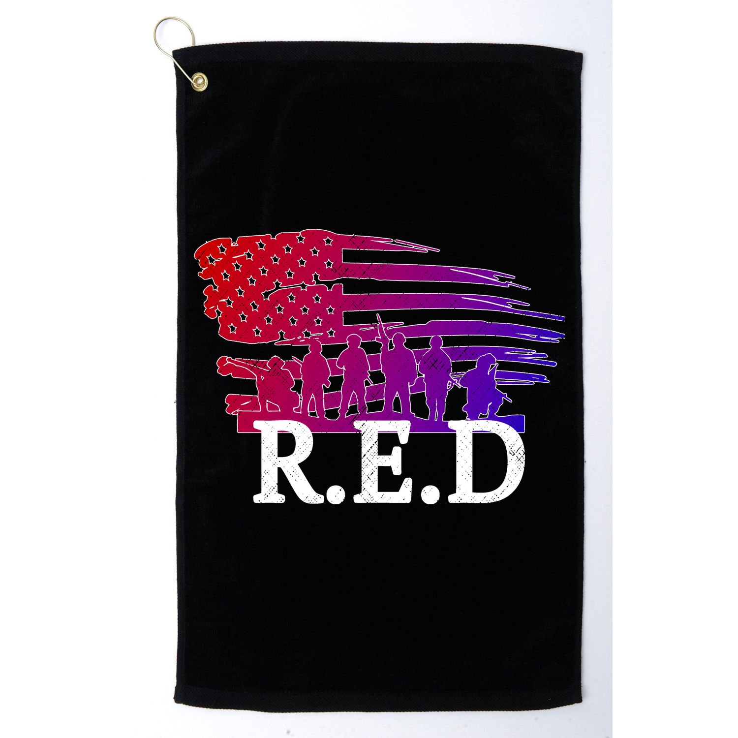 Red Friday Troopers Flag Golf Towel