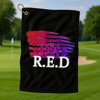 Red Friday Troopers Flag Golf Towel