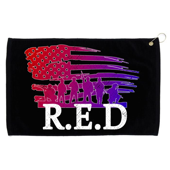 Red Friday Troopers Flag Grommeted Golf Towel