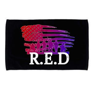 Red Friday Troopers Flag Microfiber Hand Towel