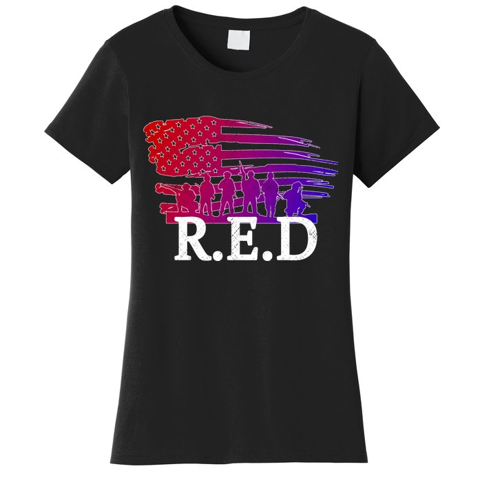 Red Friday Troopers Flag Women's T-Shirt