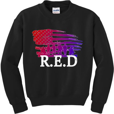 Red Friday Troopers Flag Kids Sweatshirt