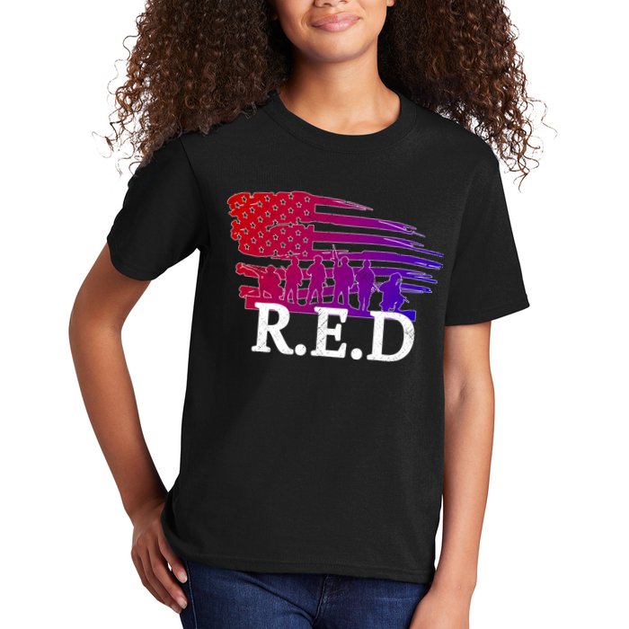 Red Friday Troopers Flag Kids T-Shirt