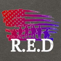 Red Friday Troopers Flag Cotton Canvas Backpack
