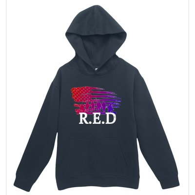 Red Friday Troopers Flag Urban Pullover Hoodie