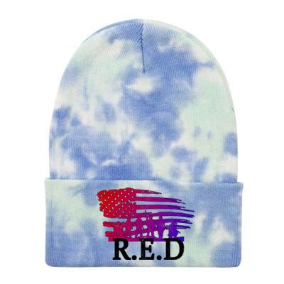 Red Friday Troopers Flag Tie Dye 12in Knit Beanie