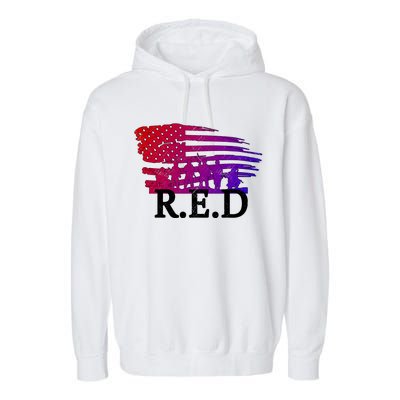 Red Friday Troopers Flag Garment-Dyed Fleece Hoodie