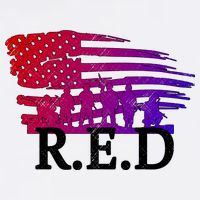 Red Friday Troopers Flag Garment-Dyed Sweatshirt