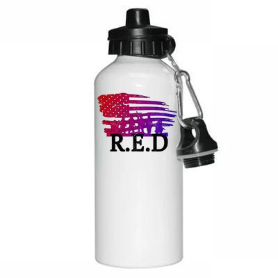 Red Friday Troopers Flag Aluminum Water Bottle