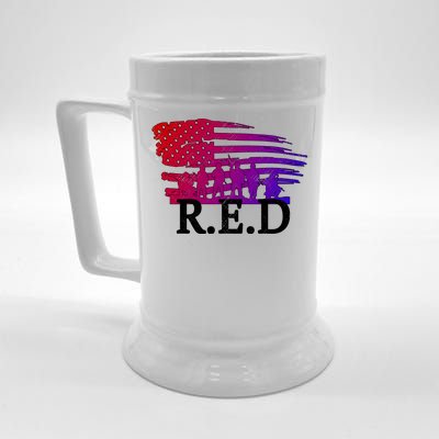 Red Friday Troopers Flag Beer Stein