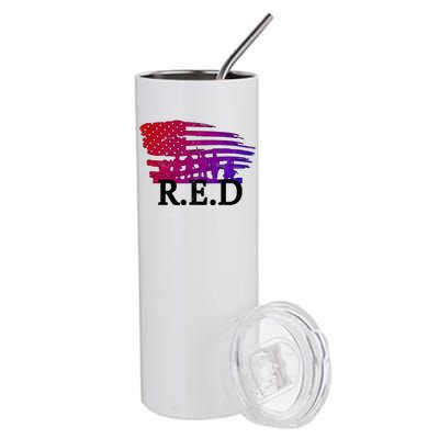 Red Friday Troopers Flag Stainless Steel Tumbler