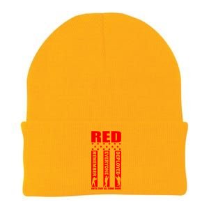 Red Friday Until They All Come Home Knit Cap Winter Beanie