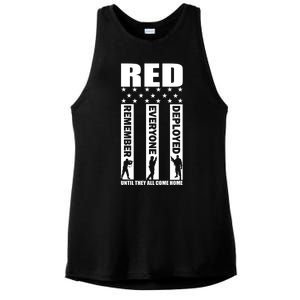 Red Friday Until They All Come Home Ladies PosiCharge Tri-Blend Wicking Tank