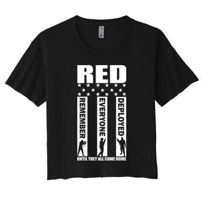 Red Friday Until They All Come Home Crop Top