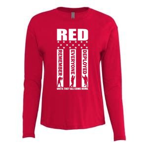 Red Friday Until They All Come Home Womens Cotton Relaxed Long Sleeve T-Shirt