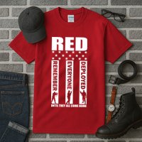 Red Friday Until They All Come Home Tall T-Shirt