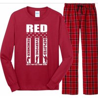 Red Friday Until They All Come Home Long Sleeve Pajama Set