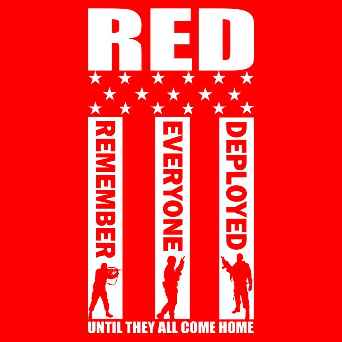 Red Friday Until They All Come Home 16 in Basic Backpack