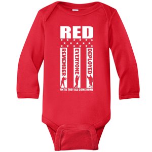 Red Friday Until They All Come Home Baby Long Sleeve Bodysuit