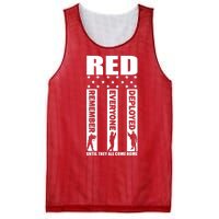 Red Friday Until They All Come Home Mesh Reversible Basketball Jersey Tank