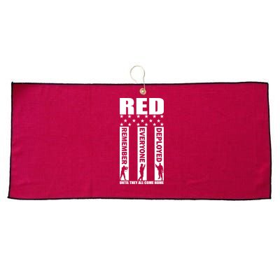 Red Friday Until They All Come Home Large Microfiber Waffle Golf Towel