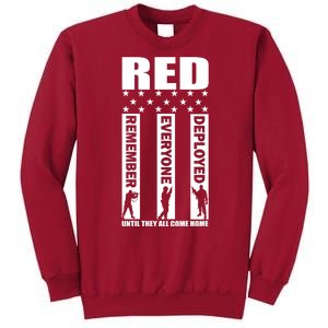 Red Friday Until They All Come Home Tall Sweatshirt