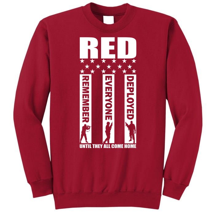 Red Friday Until They All Come Home Tall Sweatshirt