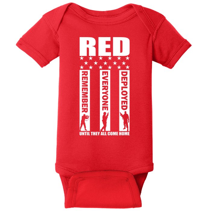 Red Friday Until They All Come Home Baby Bodysuit